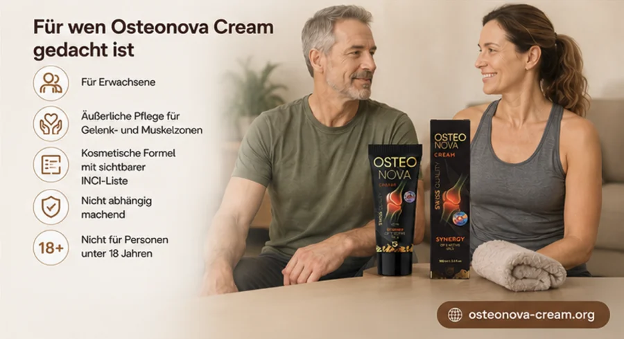 Osteonova Cream — Creme für Erwachsene zur Pflege der Gelenk- und Muskelzonen