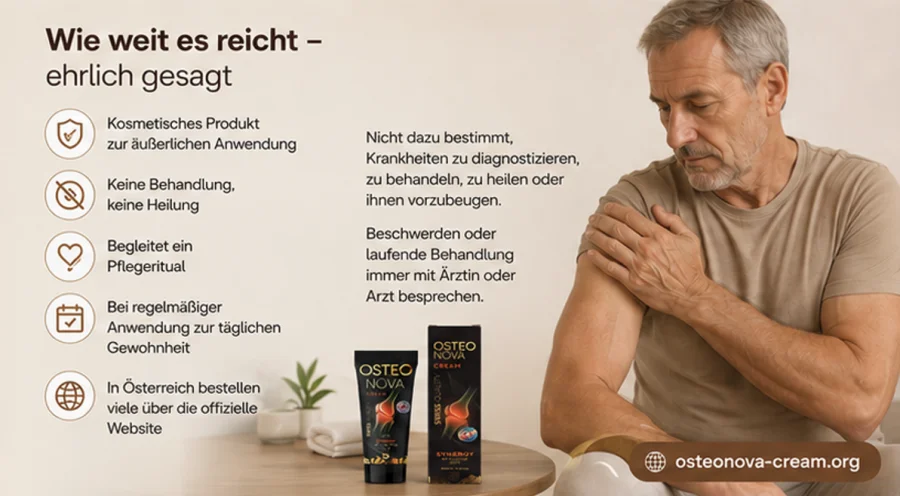 Osteonova Cream — Kosmetikprodukt zur äußerlichen Anwendung, kein Arzneimittel
